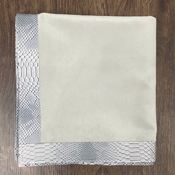 Silver Velvet Table Cloth